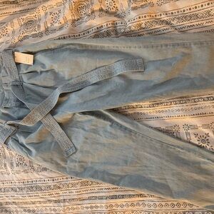 Target Light Blue Denim Pants with Belt